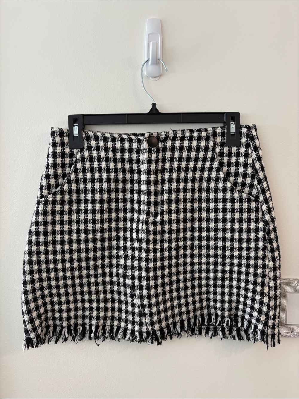 Zara mini skirt houndstooth pattern size medium